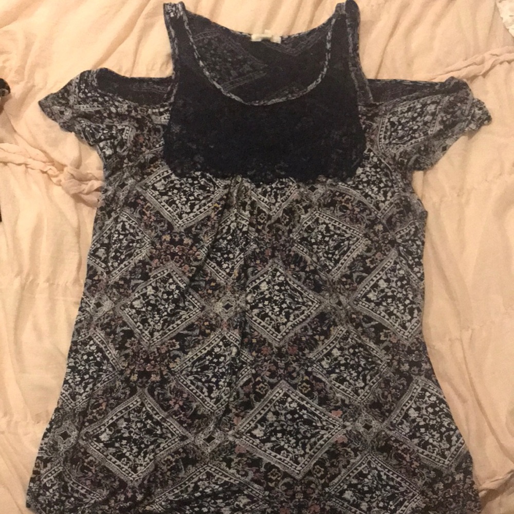 off the shoulder tank top shirt